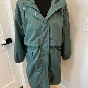 Women's Green Hooded Jacket